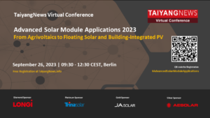Sep. 30, 2023: Advanced Solar Module Applications 2023