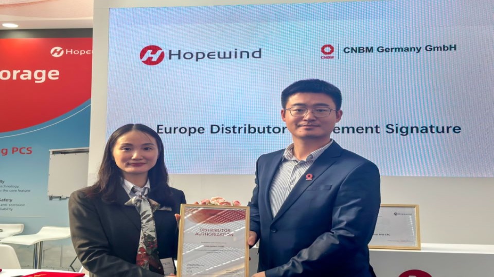 Hopewind signs deal with CNBM Germany - TaiyangNews China Solar PV News Snippets