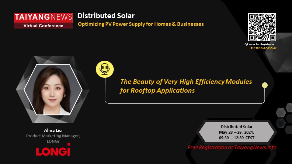 LONGi at TaiyangNews Virtual Conference May 28-29, 2024: China Solar PV News Snippets