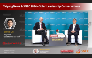 Jolywood’s Jianwei Lin In Talks With TaiyangNews’ Michael Schmela - SNEC Exclusive