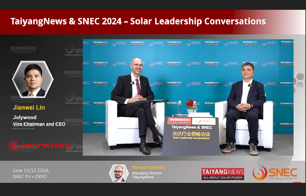 Jolywood’s Jianwei Lin In Talks With TaiyangNews’ Michael Schmela - SNEC Exclusive
