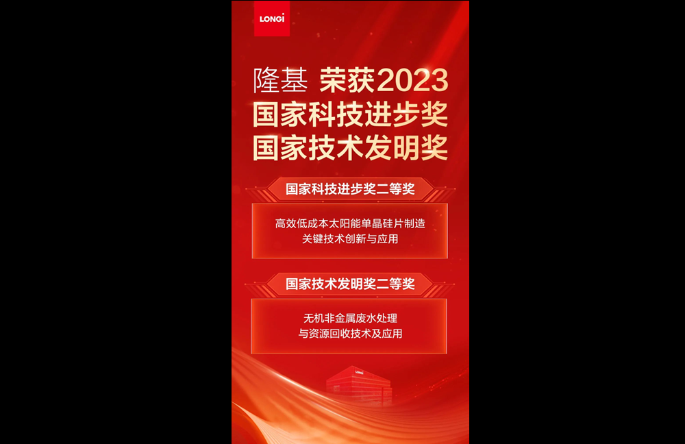 LONGi bags two national technology awards