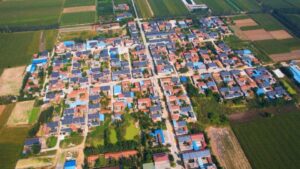 Pictured is Trinasolar's project in Youma Village - 2023 sustainability report - TaiyangNews China Solar PV News Snippets
