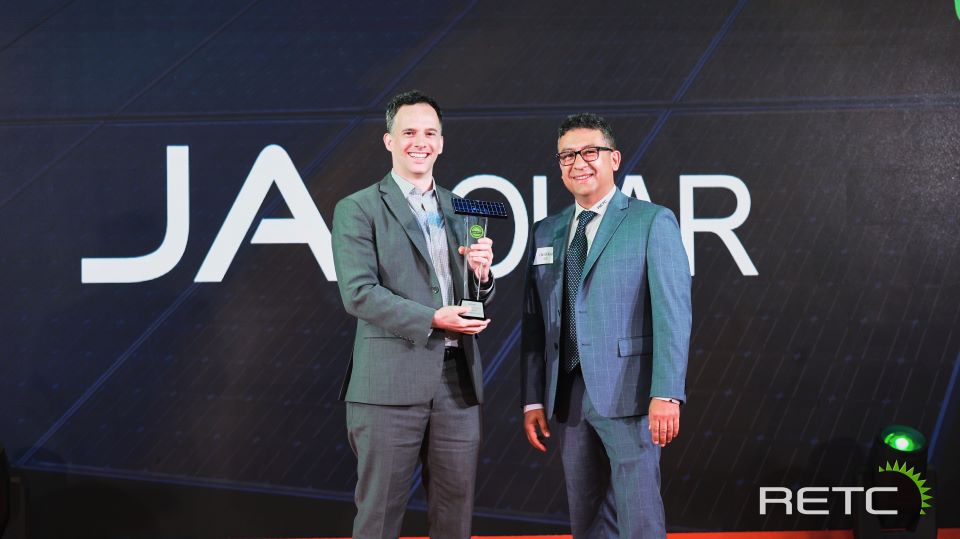 JA Solar has been named the Highest Achiever in RETC's 2024 PV Module Index for the 5th consecutive year. (Photo Credit: JA Solar)