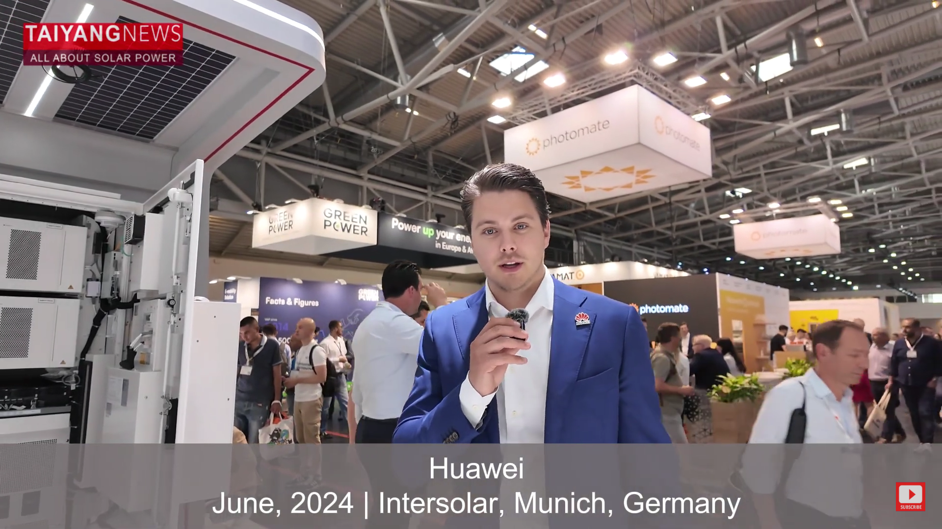 TaiyangNews at Intersolar Europe 2024 - Huawei's displays FusionSolar range