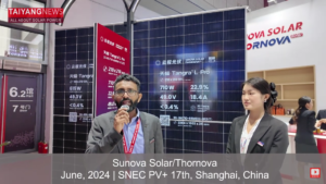 Sunova Solar’s Wide Array Of PV Modules Featured At SNEC 2024