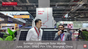 SUNMAN Energy Showcased  Lightweight Module Series At SNEC 2024