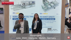 Ecoprogetti  Unveils New High-Speed Stringer At Intersolar Europe 2024