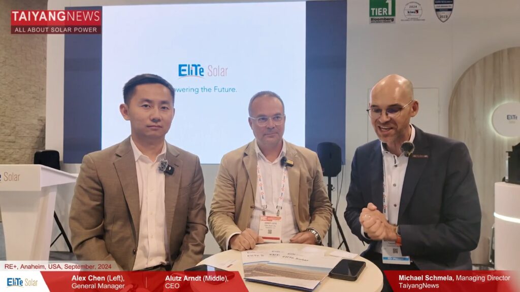 EliTe Solar TaiyangNews Exclusive Interview RE+