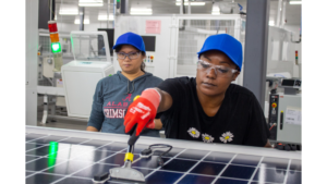 Solar module production